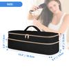 Fasrom Hair Iron Storage Double Hair Dryer Brush Travel Dustproof Black Case, Layer, Storage, Pouch, (Bag Only),