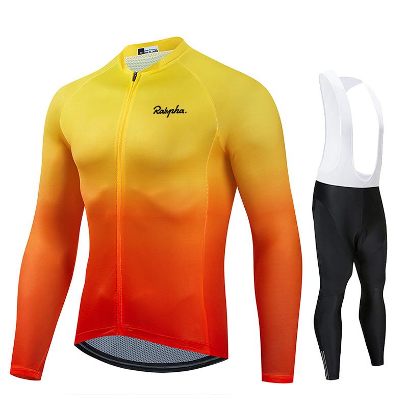 New Autumn Long-sleeved Bicycle Men's Cycling Clothing Road Racing Clothing Outdoor Road Cycling 2026 Autumn Breathable Cycling Clothing Set