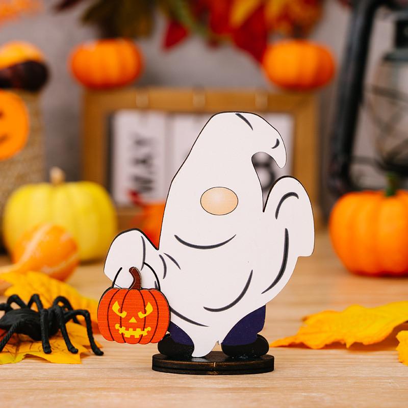 

Wooden Delightful Gnome Ghost Accents Ideal For Halloween Home Decoration Style And Halloween Gnome A