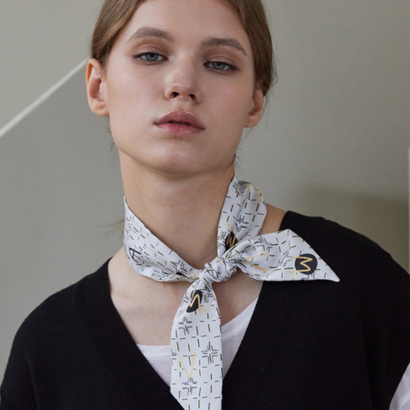 ANA MAISON A Fine Lady Twilly Silk Scarf [PMT-1417]