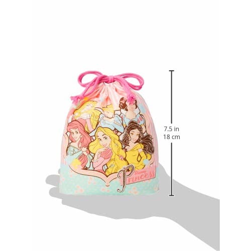 Skater Children's Lunch Drawstring Bag with Gusset, 20x20cm, Princess 18, Disney, KB64C