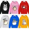 Totoro Hooded Hoodie for Children Anime Cartoon Printed Fashion Sweatshirt Boys Girls Autumn Hip Hop Hoodies Kids Clothes Gifts