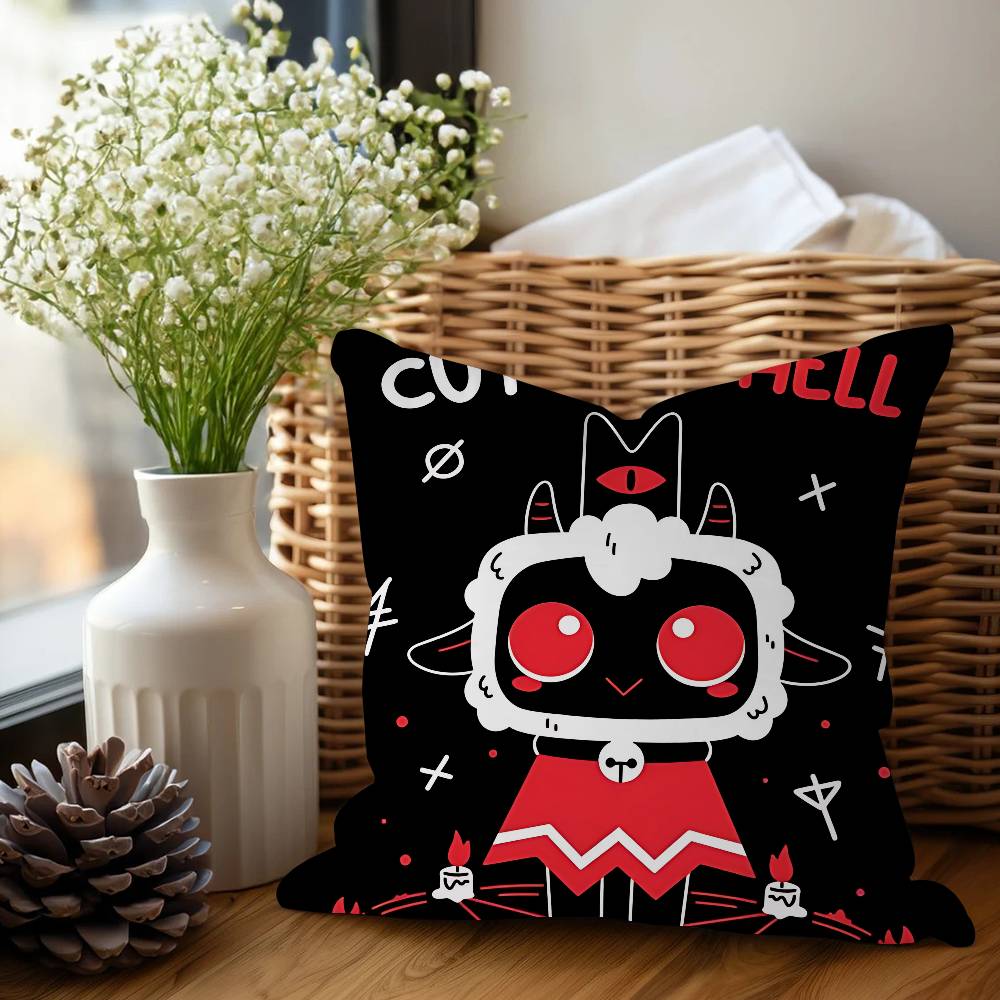 

Anime C-CultS Of The L-LambS Stitch Lucky Dragon Pillow Cover Sofa Cushion Cover Home Room Decoration Children Gift 16x16Inch