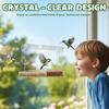 Weather Resistant Wild Birdfeeder See Through Windows Bird Feeder Outdoor Birdhouse Box  Balcony
