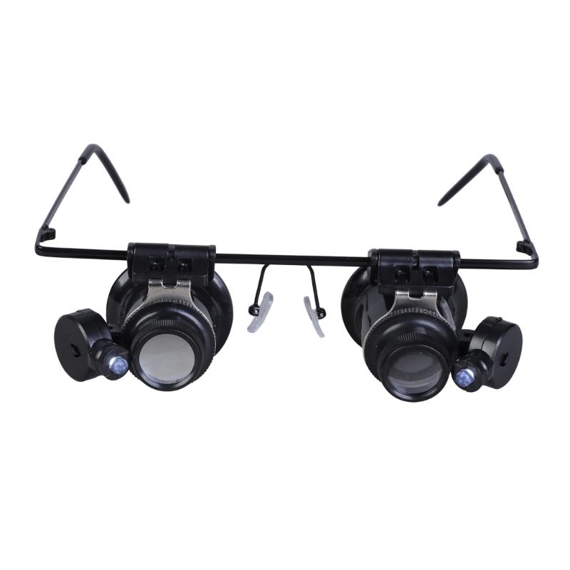 20X Magnification Double Lens Magnifier Suitable For Jewelry Appraisal And Watch Repair Ergonomic Design Comfortable Use