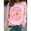 YYFS Women's Fashion Casual Spring Fall Long Sleeve O-Neck Pullovers & Long Sleeves