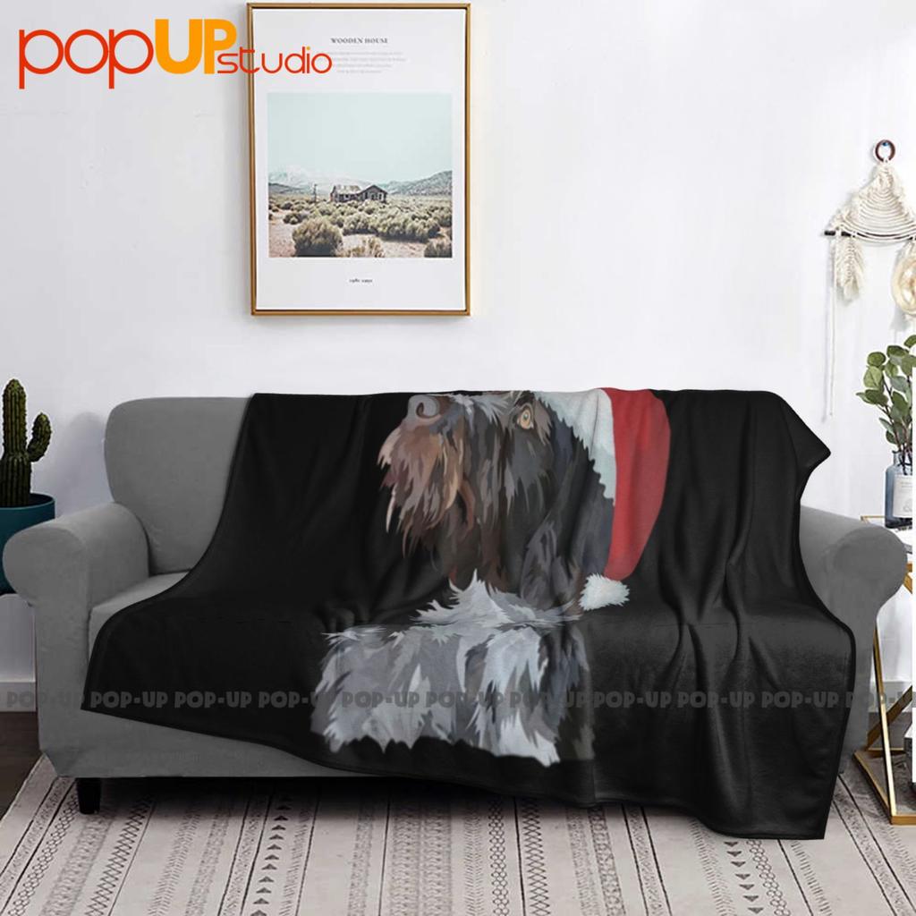 Vintage Deutsch Drahthaar German Wirehaired Pointer Ultra-Soft Blanket Quilt Winter Sofa Cover Bed Covers