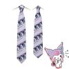 Trendy Arrowhead Type Tie With Kuromi And Sanrio Stripes