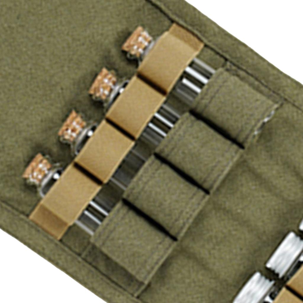 Seasoning Bottles Holder with Bottles Large Capacity Seasoning Bottles Bag Picnic Seasoning Storage Pouch for Outdoor Hiking BBQ