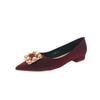- Professional pointed flat shoes temperament rhinestone rhinestone soft sole commuting shallow mouth single shoes