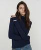 Isibchilwai Basic Wool Neck Top (Navy)