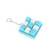 9 Taster Firkantede Tastaturtaster Nøkkelring Fidget Leke Fest Stresslindring DIY Tastaturtaster Leke Tastaturhetter Fingerknapp Fidget