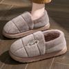 2025 Men's Winter Non-Slip Odor-Resistant Thick-Soled Plush Cotton Slippers