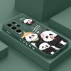 Panda House Phone Case For Samsung Galaxy S24 S23 S22 S21 S20 S10 S10E Ultra Plus FE Note 20 Ultra 10 Plus Cover