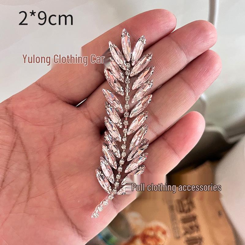 Luxury White Rhinestone Hotfix Stickers: Super Shiny DIY Dress Accessories with Hot Melt Adhesive
