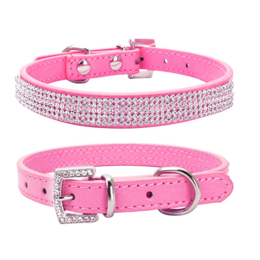 Pet Crystal Collar Bling Dog Collar Sparkly Crystal Studded Pet Collar For Small Medium Dog