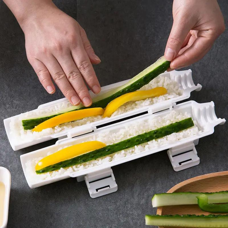Rychlý výrobník na sushi DIY váleček Forma na rýži Forma na vyválení masa Forma na válení zeleniny Stroj na výrobu zařízení na sushi Bento Kuchyňské doplňky Gadgets