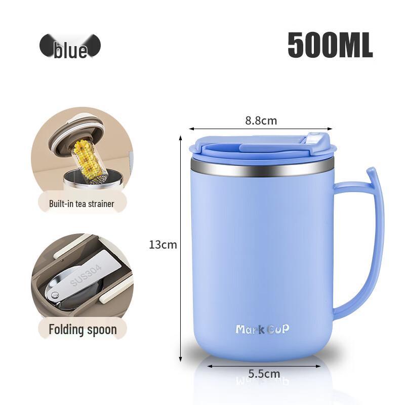 Portable Insulated Coffee Mug with Tea Infuser