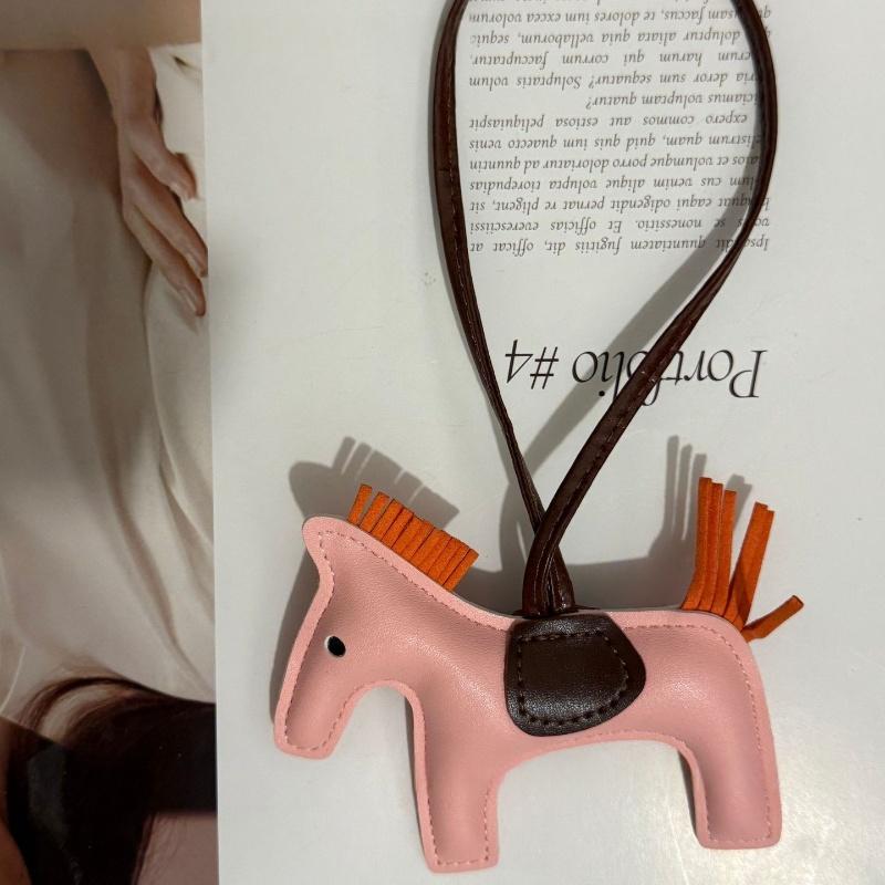 Mode PU Leder Mini Pony Anhänger Damen Tasche Hängende Dekoration Zubehör Cartoon Pferd Schlüsselanhänger Auto Schlüsselanhänger Geburtstagsgeschenk