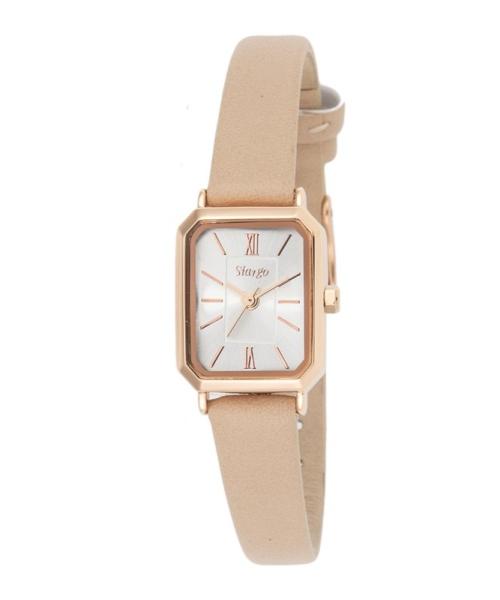 [SIARGO] Женские квадратные кожаные наручные часы SIARGO из коллекции Sage SG-001-RBE NONE