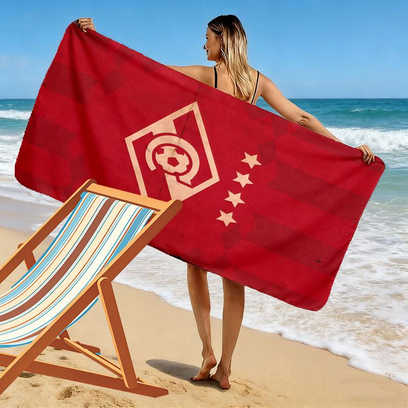 Spartak Moscow Odyssey Print Beach Towel, Large Soft Quick Dry Towel for Beach Camping Swimming