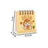 2026-2026 Mini Calendar Small Cute Cartoon Desk Calendar For Student Planner Coil Calendar Desktop Decoration Office Stationery