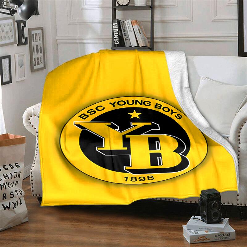 BSC YOUNG BOYS Flannel Blanket Soft All-Season Throw, Design for Camping, Car Travel, Hiking Sofa, Bed, Office Perfect Gift for Parties
