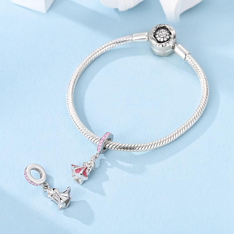 copper Lovers Embrace Romantic Couple Pendant Charm Compatible With Authentic Charm Bracelets Women Do It Yourself Jewellery Gift