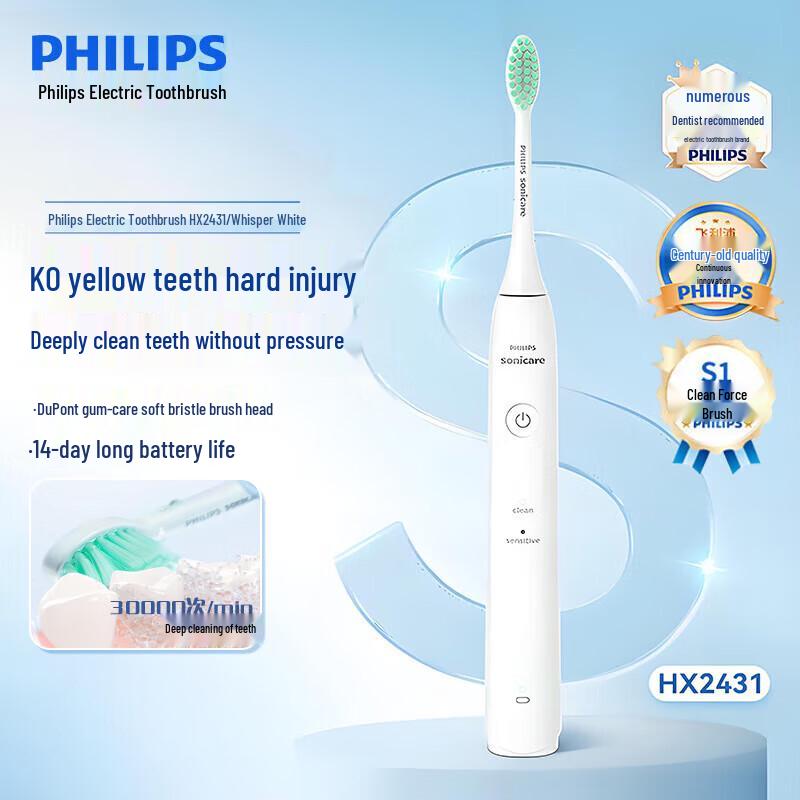 

Philips Sonic Electric Toothbrush HX2431