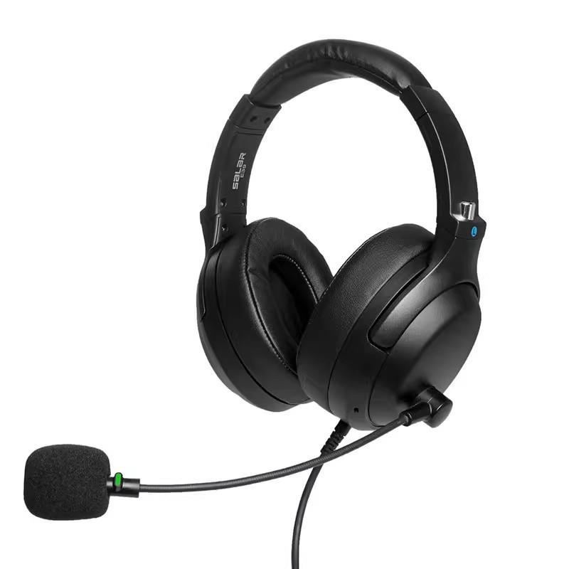 

ShengLai E39 Wired Over-Ear Noise-Cancelling Headphones with Built-in USB Sound Card for English Listening Exams