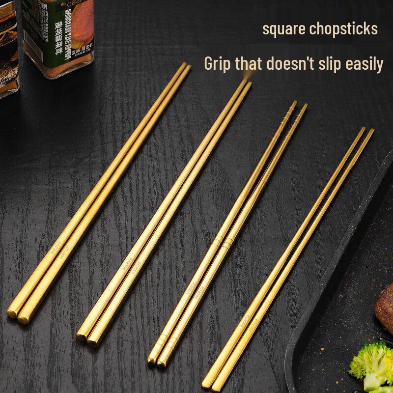 Korean Style Gold Stainless Steel Flatware Set
