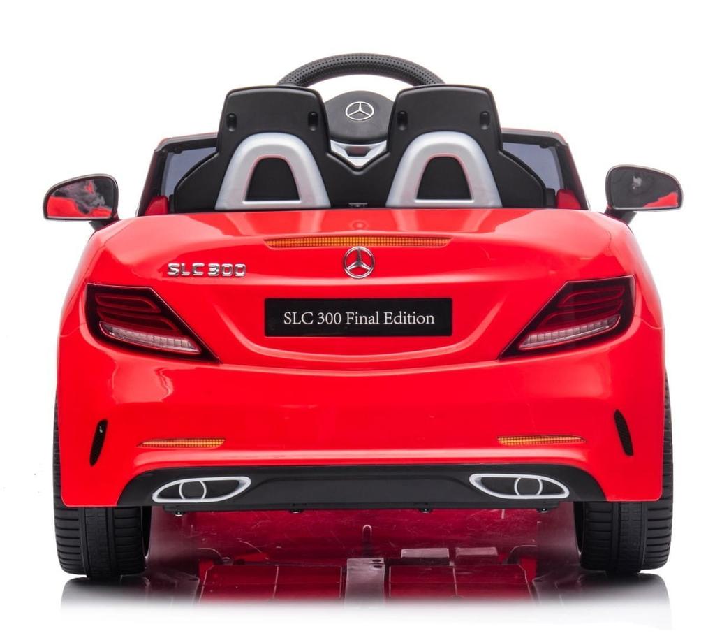 Battery Powered Car Mercedes Benz Slc300 Red, Sounds, Lights, Remote Control