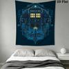 Digital Print TARDIS Art Pattern Home Decor Tapestry, Wall Hanging, Decorative RV Wall Cloth.XGT0914503