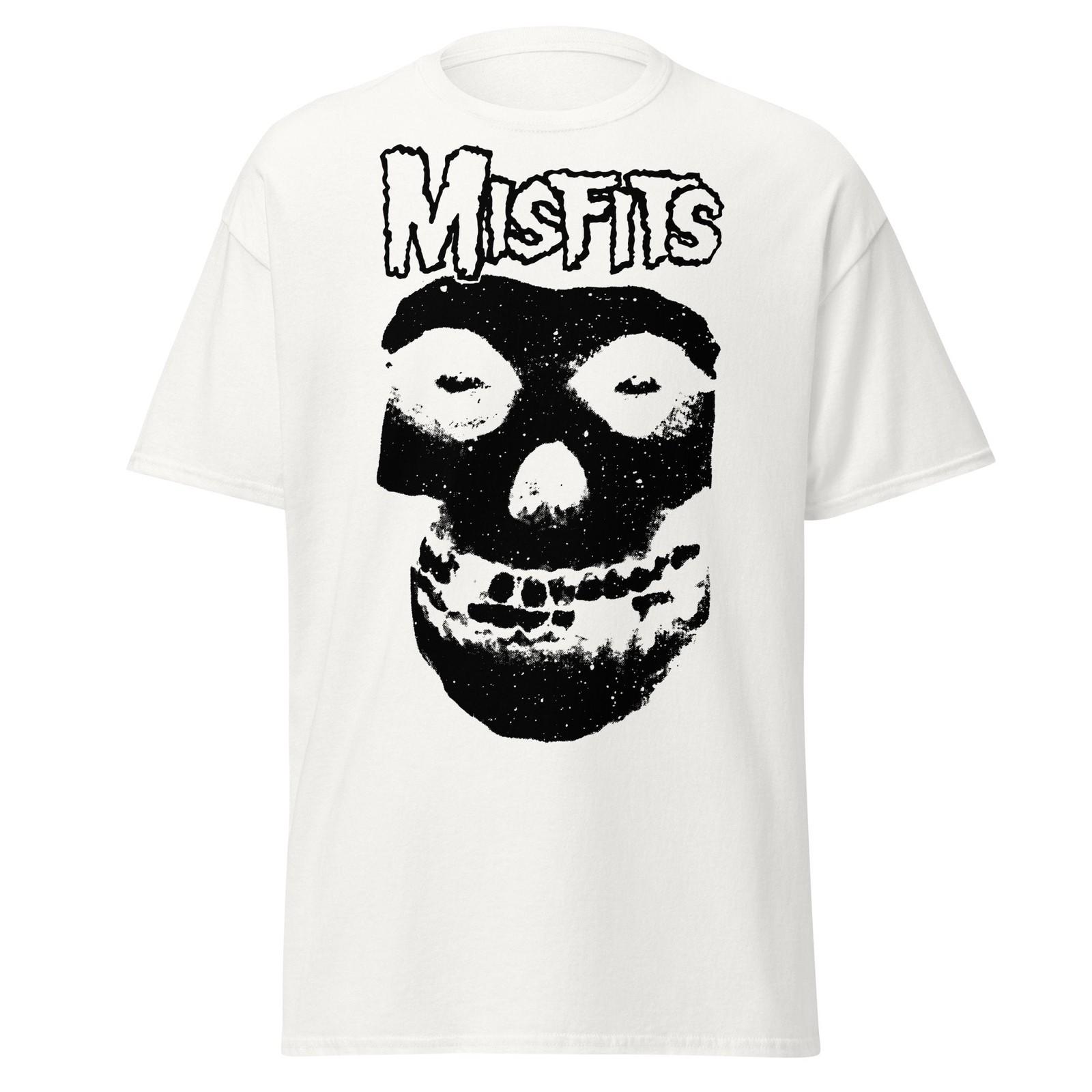 Stakes Misfits Black Skull Jumbo Print T-shirt T-Shirt White New S