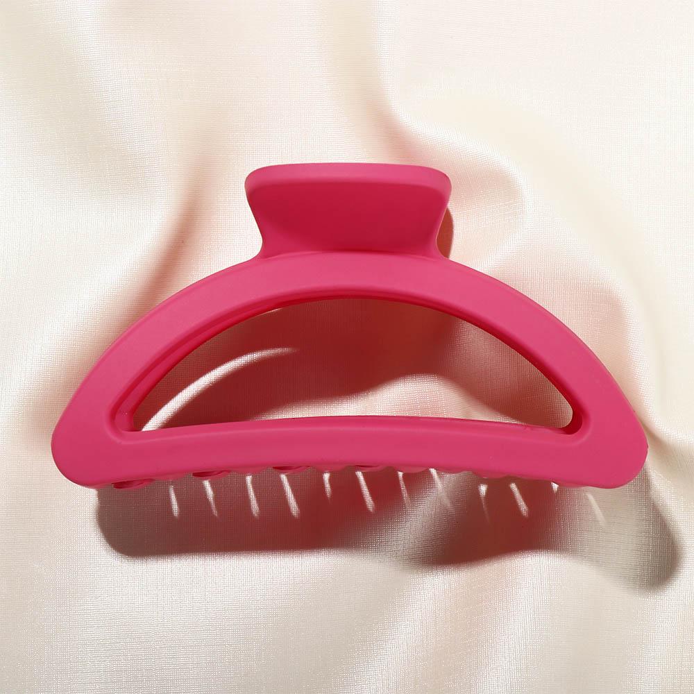Plastic Acrylic Hair Claws Square Pink Large Shark Clip Trendy   Girls