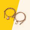 Christmas Magnetic Couple Colorful Christmas Bracelet Adjustable Creative Hand Rope Bell Ornament Female