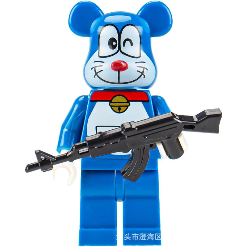 Ninja Warrior Superhero Doll With Weapon Single Building Block Assembly Toy