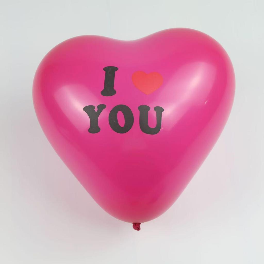 10-Inch Heart-Shaped Latex Balloons for Weddings, Birthdays, Festivals, and Venue Decorations