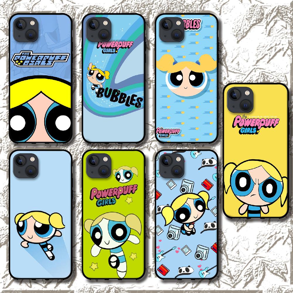 Buy Bubbles Powerpuffs Cartoon Phone Case For Iphone Samsung Galaxy Xiaomi Mi Redmi Note S 6 7 8 9 10 11 12 13 22 5g Max Pro Plus Cover Tpu Soft