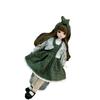 Lange Haare 30cm Bjd Puppe mit Kleidung Attraktive Augen Prinzessinnen-Make-up Kugelgelenkpuppe Geburtstagsgeschenk