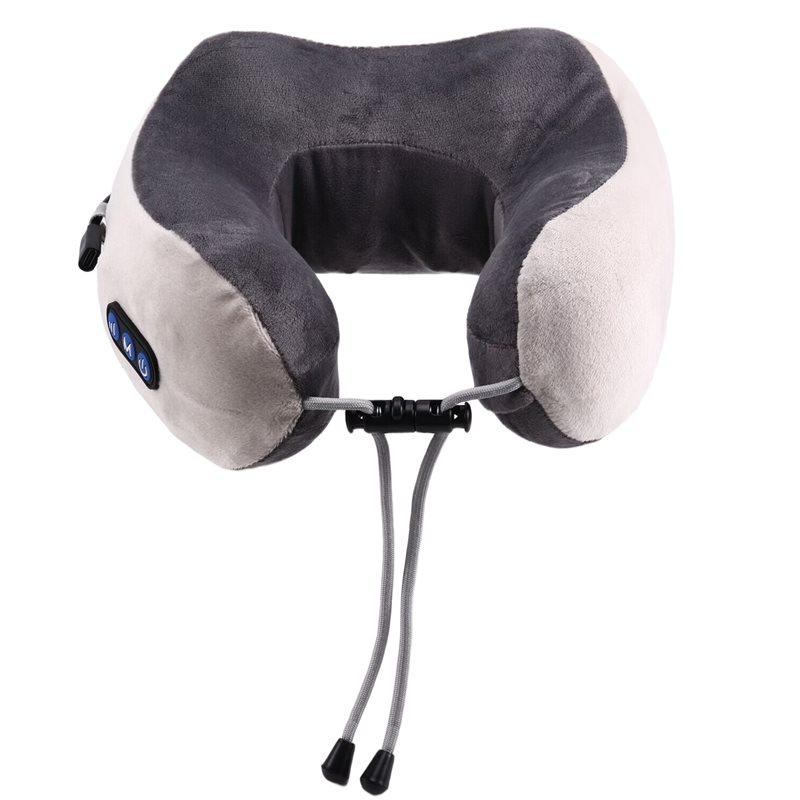 Premium-Portable U-Shaped Neck Massager Electric Pillow Usb Rechargeable Car Travel Massage Pillow