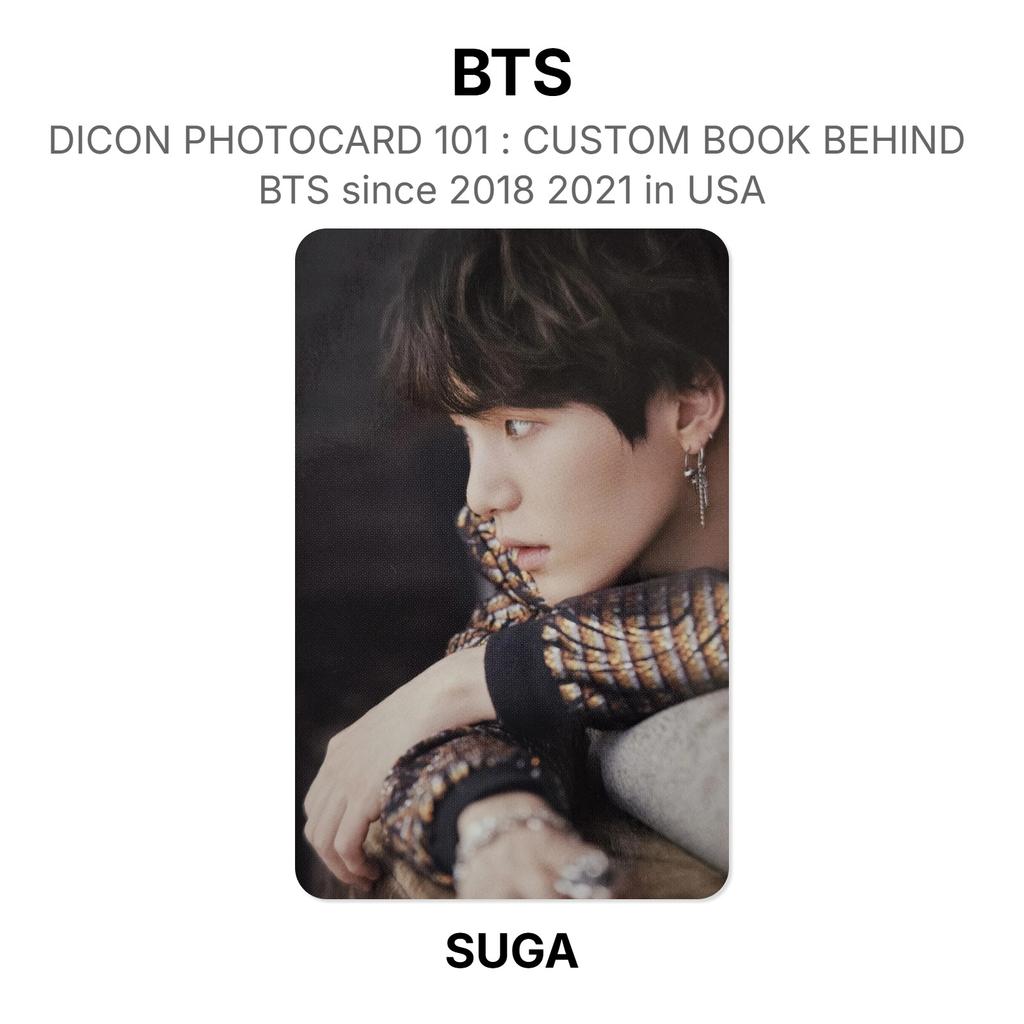 BTS DICON PHOTOCARD 101 : CUSTOM BOOK BEHIND BTS Since 2018 2021 In USA Official Photocard