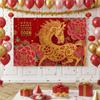 Lion Dance Party Decoration New Style Photography Background  Festival Celebration