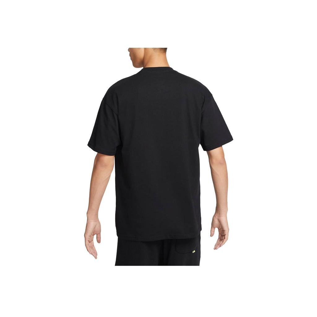 Nike Letter Print Knit Loose Short Sleeve T-Shirt Men Tops Black FD1301-010