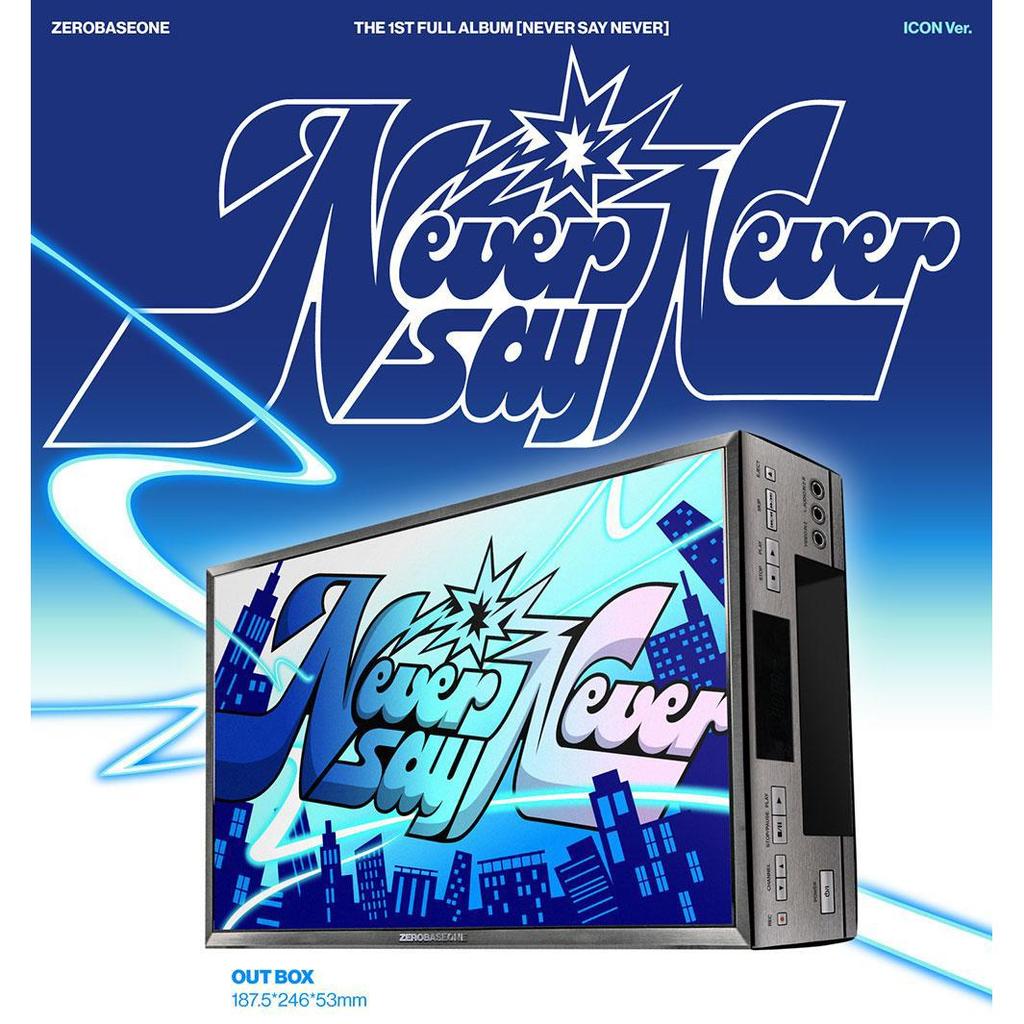 ZEROBASEONE THE 1ST FULL ALBUM [NEVER SAY NEVER] (PHOTOBOOK Ver. / ICON & ORDINARY)