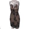 Sexy Women Sequin Lace Camisole Backless Party Flapper Cocktail Prom Dress