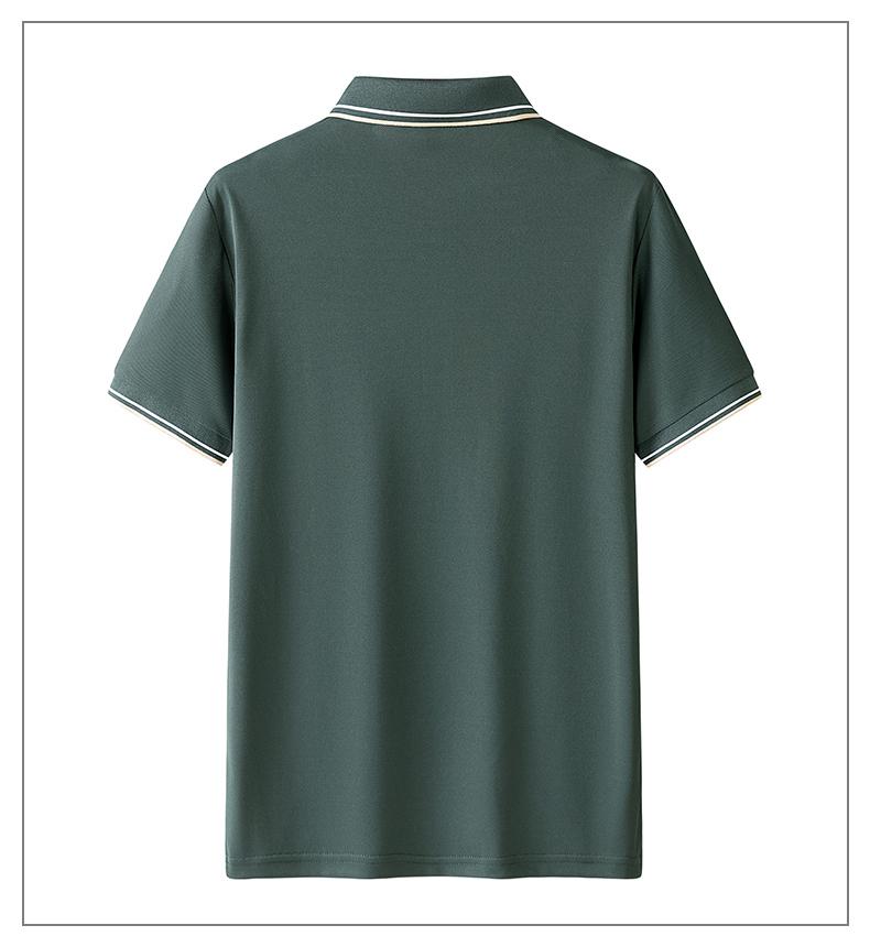 Summer Solid Color Men's Short Sleeved T-shirt Thin Business Lapel Men's Polo Shirt