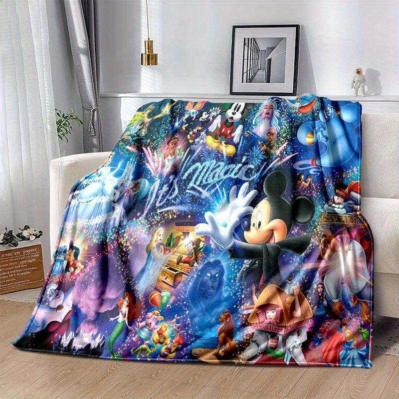 Mickey & Minnie Blanket - Soft, Warm Flannel Throw for Couch, Bed, Travel, Camping | All-Season Cozy Nap Blanket