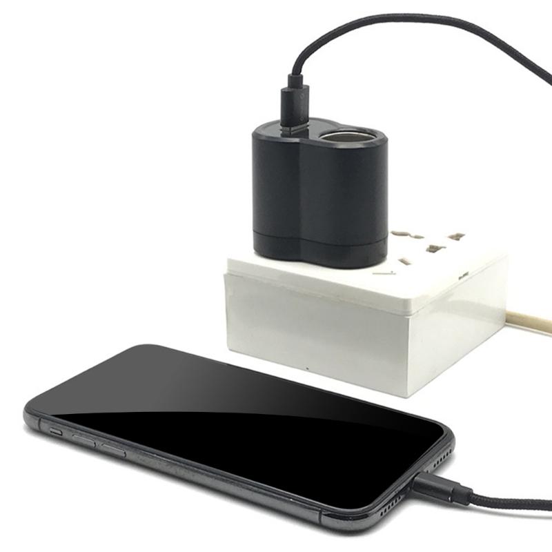 Vehicle Power Adapter Featuring USB Port And Improved Voltages Stability 220V to 12V Converter 12V0.5A/5V1A