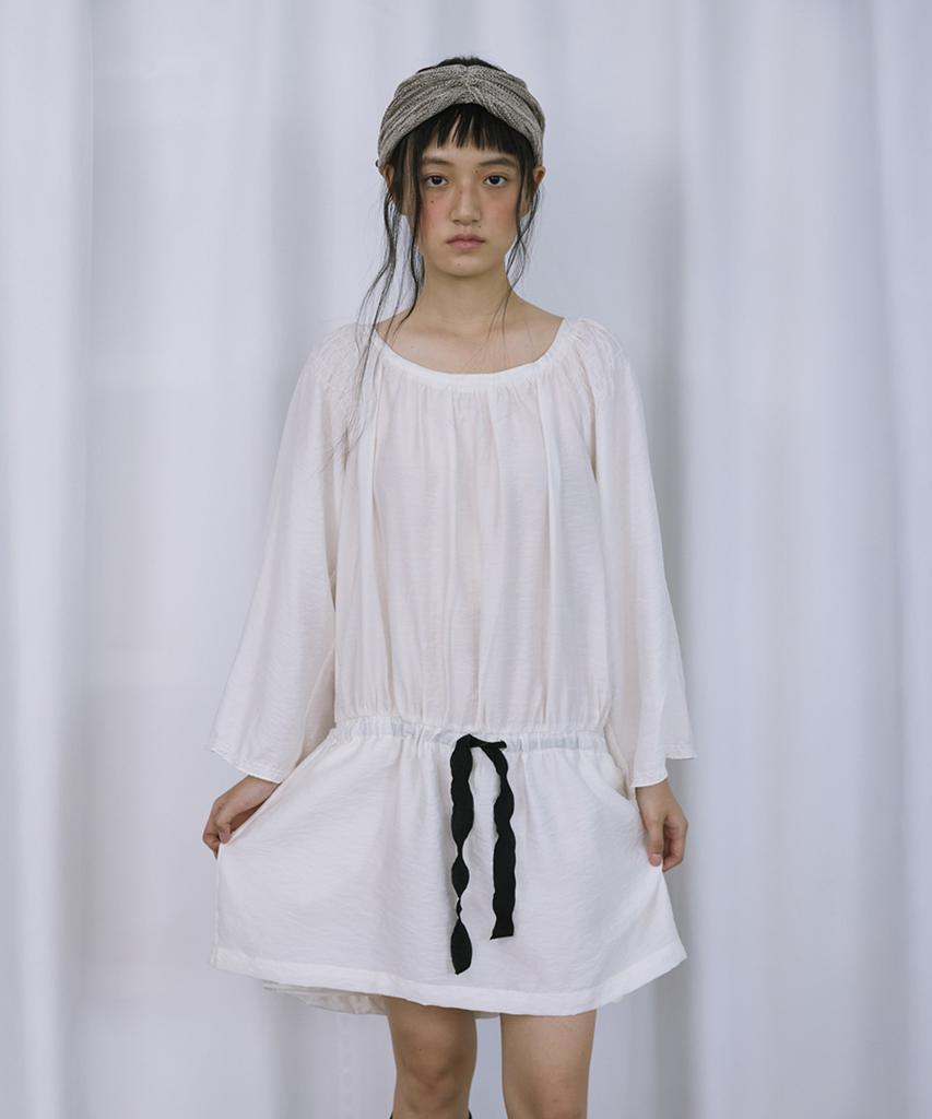 HOKUSPOKUS Lily Tunic Dress_Ivory